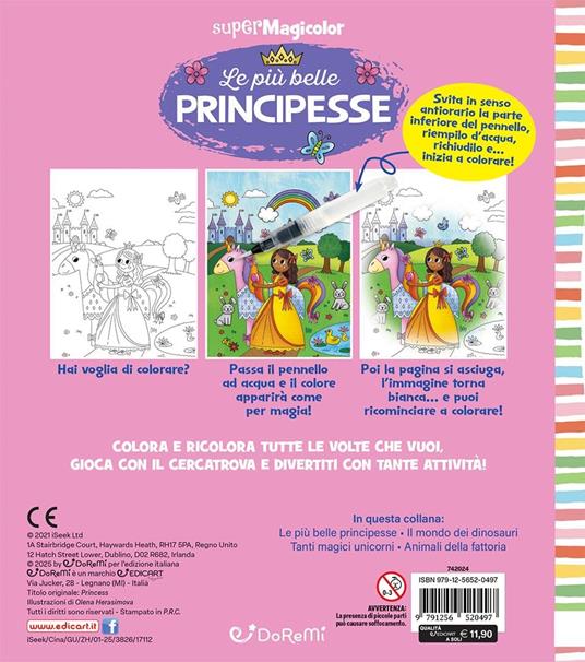 Le più belle principesse. Ediz. a spirale. Con pennello magico ad acqua - 5