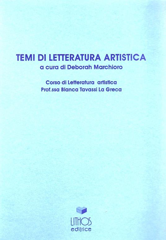 Temi di letteratura artistica - copertina