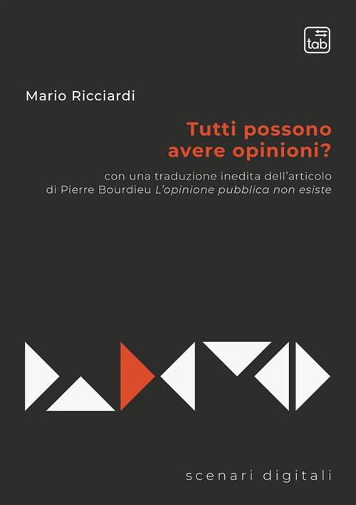 Tutti possono avere opinioni? - Mario Ricciardi - copertina