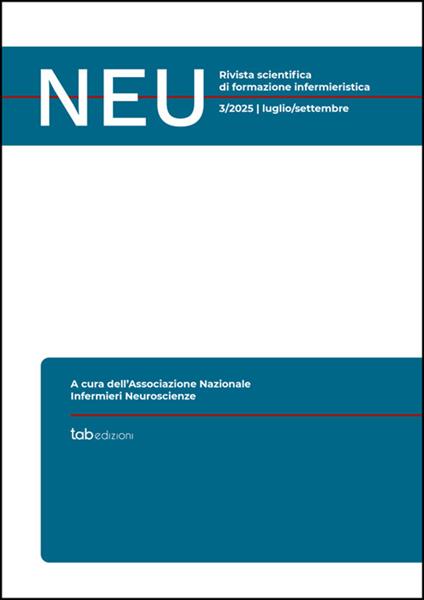 Neu. Rivista scientifica di formazione infermieristica (2025). Vol. 3: Luglio/settembre - copertina