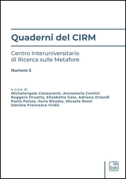 Quaderni del CIRM. Vol. 5 - copertina