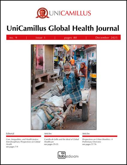 UGHJ. UniCamillus Global Health Journal (2025). Vol. 9 - copertina