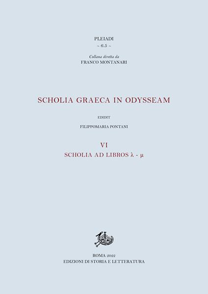 Scholia graeca in Odysseam. Ediz. multilingue. Vol. 6: Scholia ad libros λ-μ - copertina