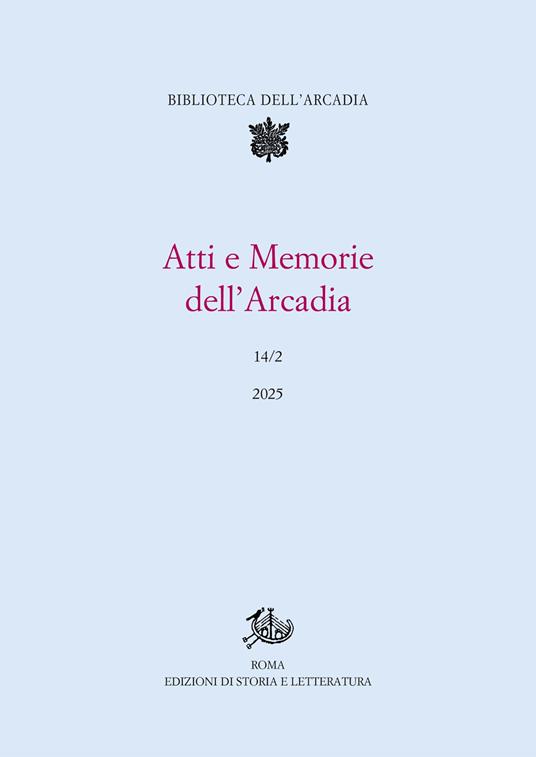 Atti e memorie dell'Arcadia. Vol. 14/2 - copertina