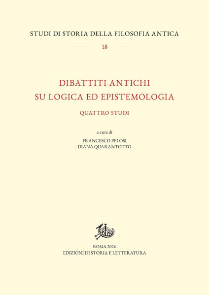 Dibattiti antichi su logica ed epistemologia. Quattro studi - copertina