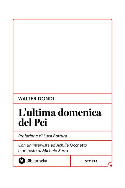 L'ultima domenica del PCI - Walter Dondi - copertina