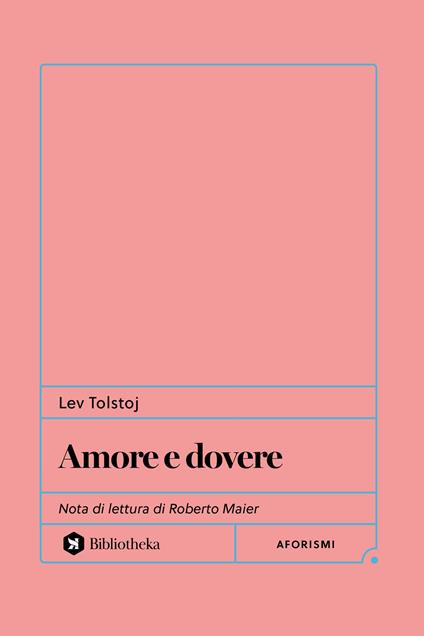 Amore e dovere - Lev Tolstoj - copertina