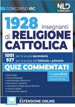 Concorso 1928 insegnanti di religione cattolica. Quiz commentati