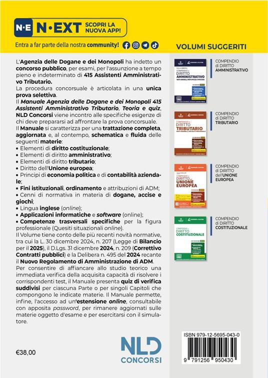 Concorso Agenzia delle Dogane e dei Monopoli 415 posti assistente amministrativo tributario. Manuale con teoria e quiz. Con software di simulazione - 2