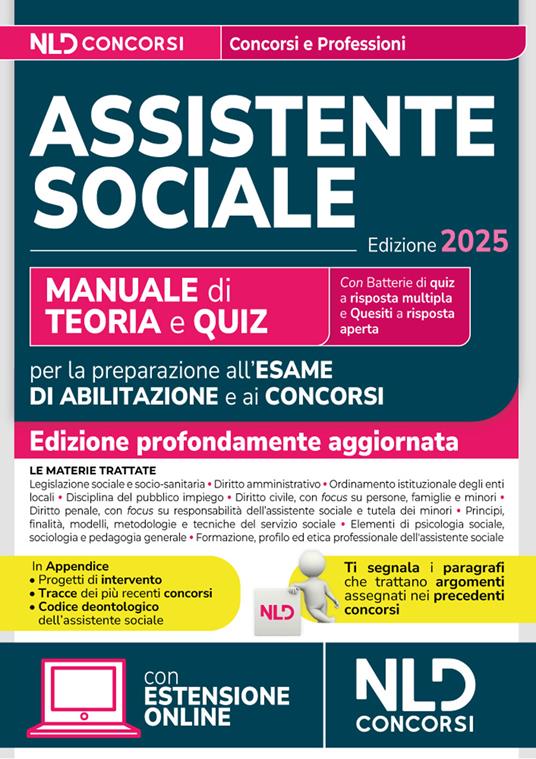 Manuale Assistente sociale 2025 per tutti i concorsi e per la professione. Con espansione online - copertina