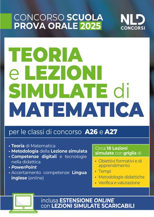 Concorso Scuola. Prova orale e lezioni simulate di Matematica 2025. Con espansione online - L. De Michele - copertina
