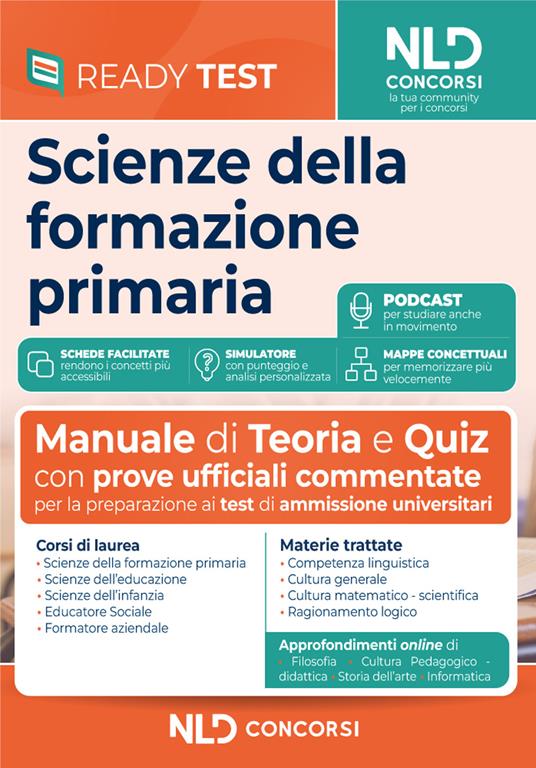 Scienze della Formazione Primaria. Teoria e quiz per la preparazione ai test di ammissione universitari. Con estensione online. Con simulatore online - copertina