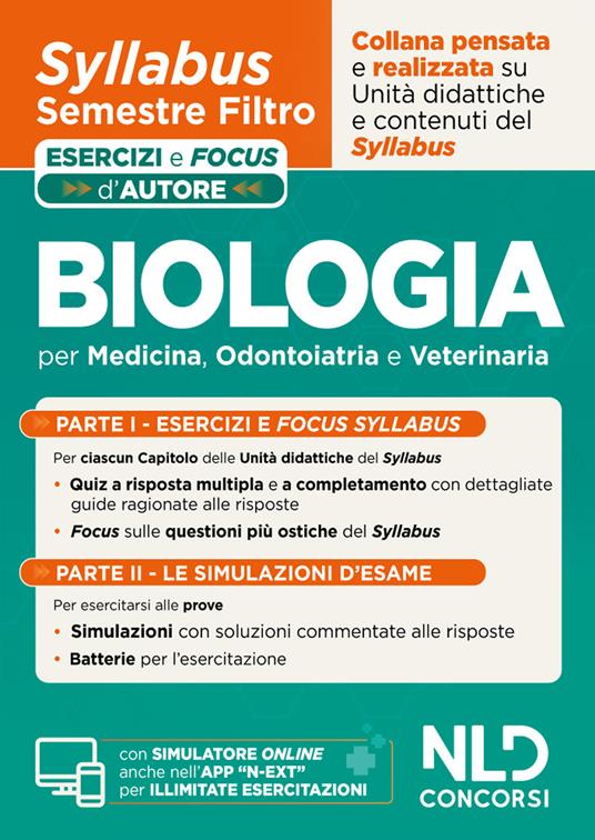 Biologia. Syllabus semestre filtro medicina. Esercizi e focus d'autore. Con simulatore online - copertina