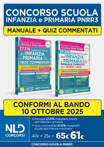 Libro Concorso scuola PNRR3: kit con manuale di teoria + quiz commentati per la preparazione alla prova scritta Infanzia e Primaria 2025. Con espansione online