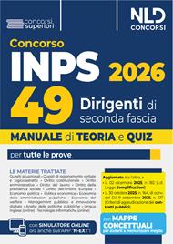 Concorso Inps per 49 dirigenti. Manuale con teoria e quiz 2026