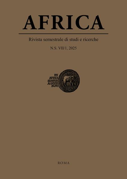 Africa. Rivista semestrale di studi e ricerche. Nuova serie (2025). Vol. 1 - copertina