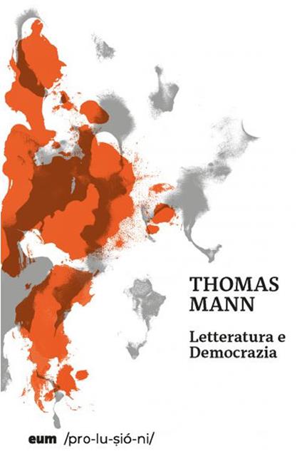 Letteratura e democrazia - Thomas Mann - copertina