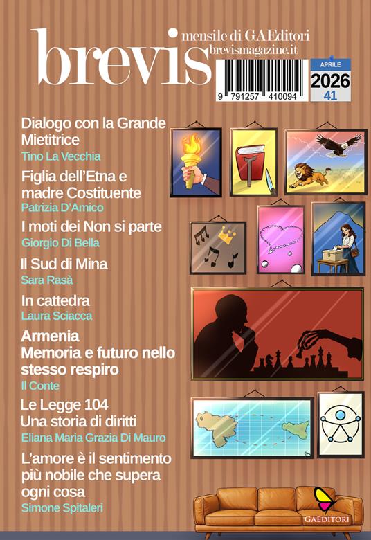 Brevis (2026). Vol. 41 - Tino La Vecchia,Patrizia D'amico,Giorgio Di Bella - copertina