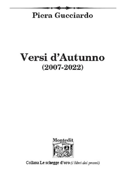 Versi d'autunno (2007-2022) - Piera Gucciardo - copertina