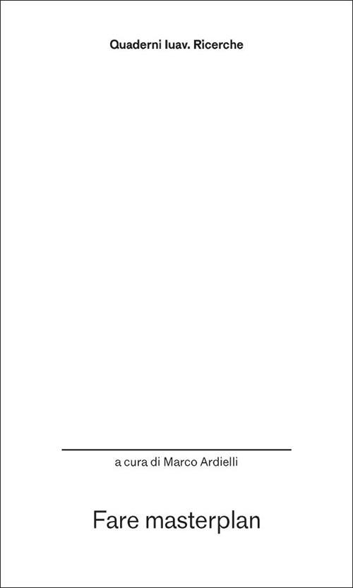 Fare masterplan - copertina
