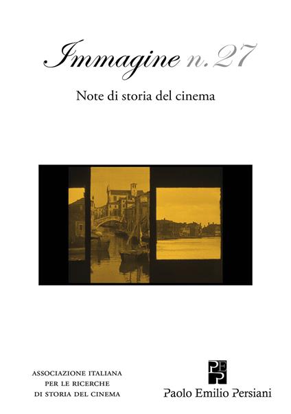 Immagine. Note di storia del cinema. Vol. 27 - copertina