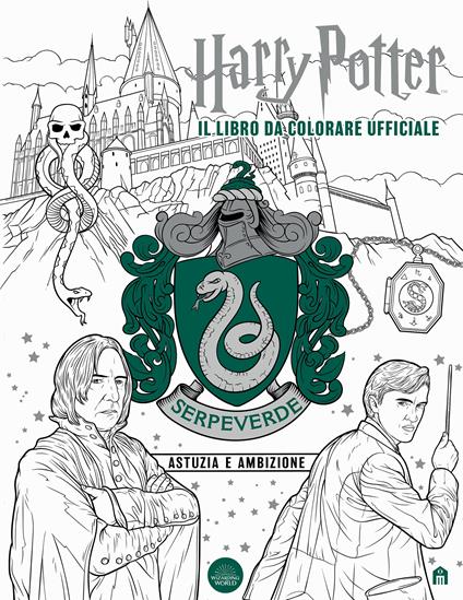 Harry Potter. Serpeverde: astuzia e ambizione. Il libro da colorare ufficiale - copertina