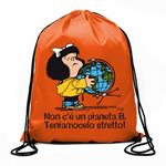 Borsa Smart bag Mafalda. Non c'è un pianeta B. Teniamocelo stretto