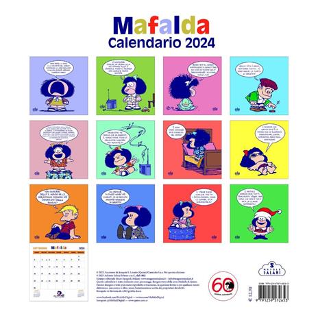Mafalda. Calendario da parete 2024 - Quino - 2
