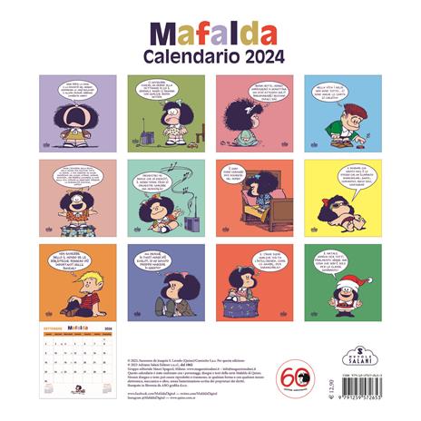 Mafalda. Calendario da parete 2024 - Quino - 4