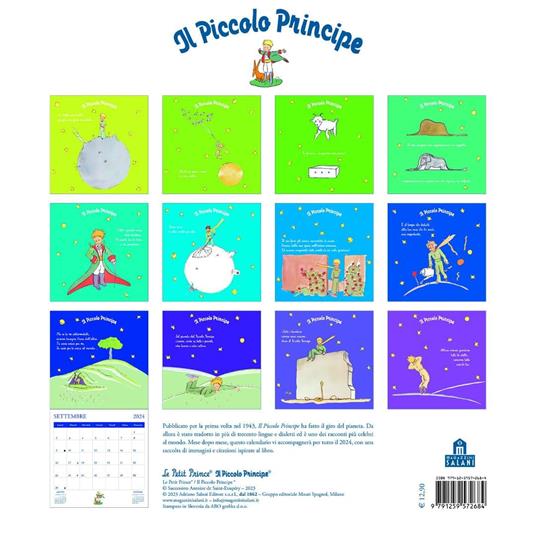 Il Piccolo Principe. Calendario da parete 2024 - Antoine de Saint-Exupéry - 2