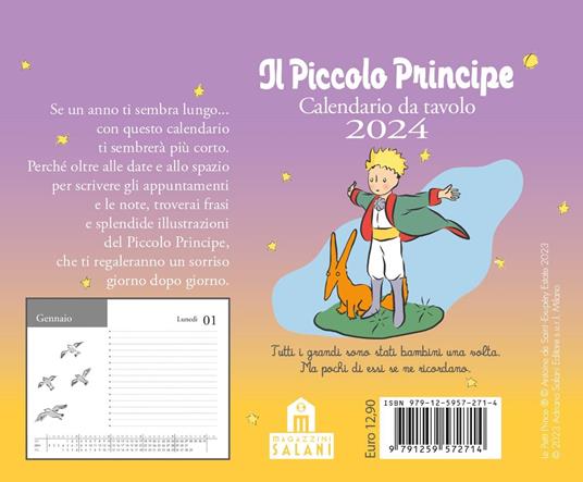 Il Piccolo Principe. Calendario da tavolo 2024 - Antoine de Saint-Exupéry - 2