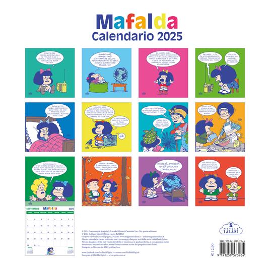 Mafalda. Calendario da parete 2025 - Quino - 3