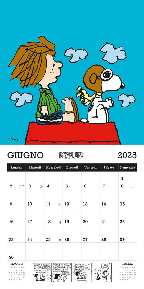 Peanuts. Calendario da parete 2025 - Charles M. Schulz - 2