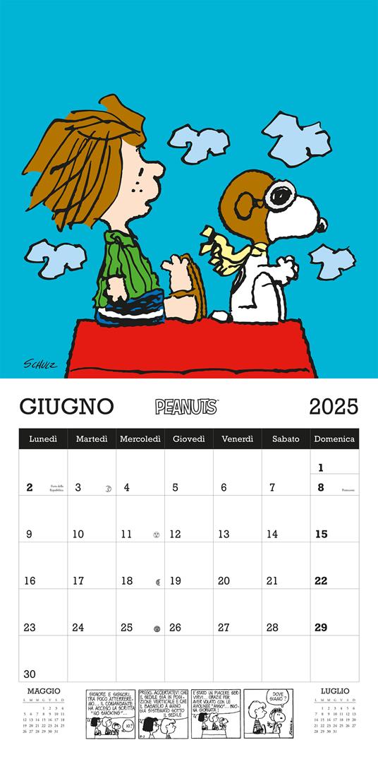 Peanuts. Calendario da parete 2025 - Charles M. Schulz - 2