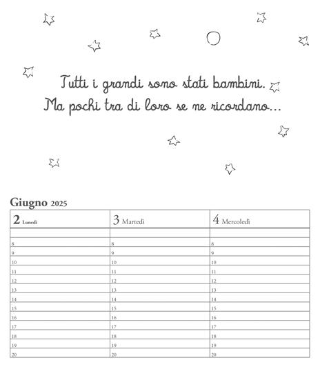 Il piccolo principe. Agenda orizzontale 2025 - Antoine de Saint-Exupéry - 2