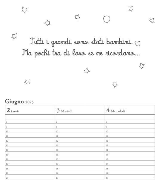 Il piccolo principe. Agenda orizzontale 2025 - Antoine de Saint-Exupéry - 2