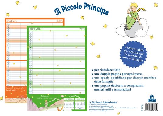 Il Piccolo Principe. Calendario della famiglia 2025 - Antoine de Saint-Exupéry - 3