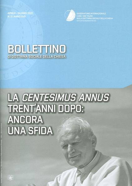 Bollettino di dottrina sociale della chiesa (2021). Vol. 2 - copertina