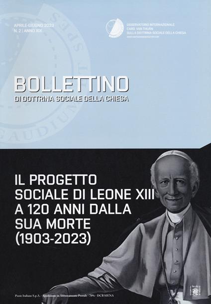 Bollettino di dottrina sociale della Chiesa (2023). Vol. 2 - copertina