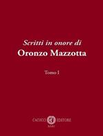 Scritti in onore di Oronzo Mazzotta