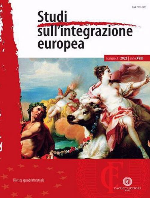 Studi sull'integrazione europea (2023). Vol. 3 - copertina