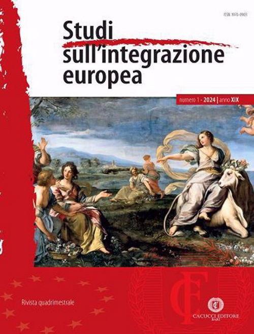 Studi sull'integrazione europea (2024). Nuova ediz.. Vol. 1 - copertina