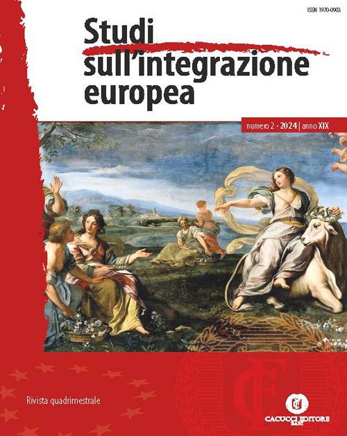 Studi sull'integrazione europea (2024). Vol. 2: Maggio/agosto - copertina