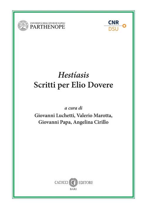 Hestíasis. Scritti per Elio Dovere - copertina