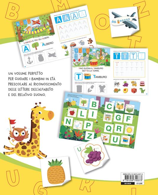 Imparo le lettere. Con adesivi. Ediz. a colori - Monica Fabbri - 2