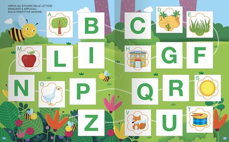 Imparo le lettere. Con adesivi. Ediz. a colori - Monica Fabbri - 5