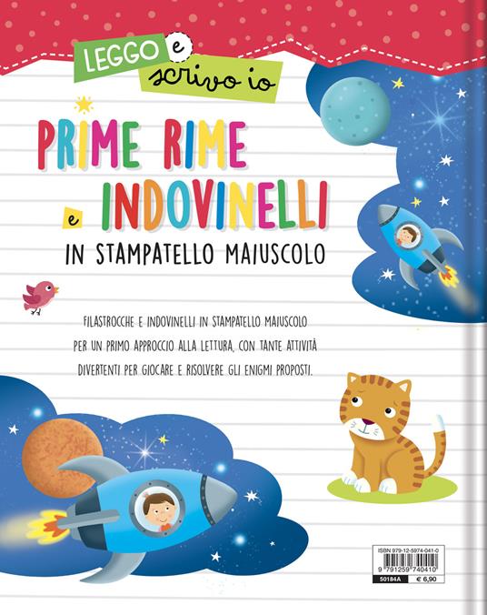 Prime rime e indovinelli. In stampatello maiuscolo. Leggo e scrivo io - Anna Casalis - 2