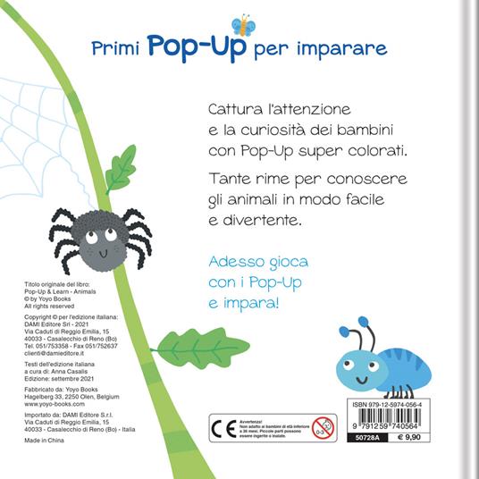 Animali. Primi pop-up per imparare. Ediz. a colori - 2