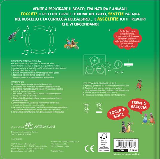Il bosco. Tocca senti ascolta. Ediz. a colori - Silvia D'Achille - 2
