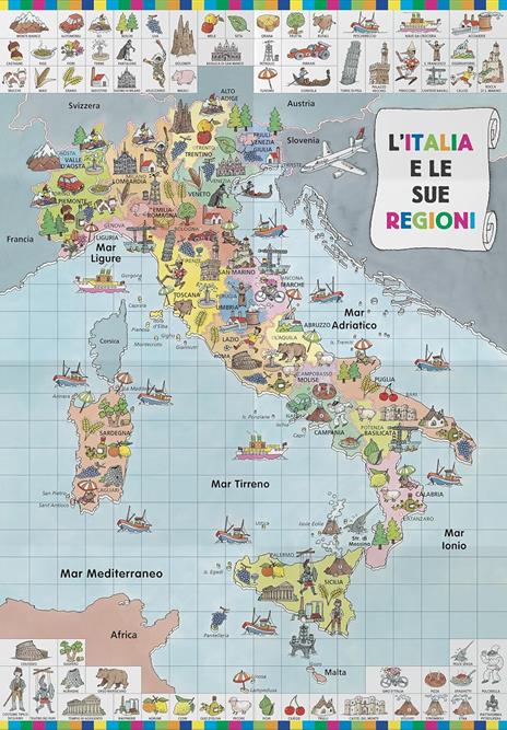 L'atlante per i più piccoli. Ediz. a colori. Con Poster. Con Adesivi - Giorgio P. Panini,Peter Holeinone - 2
